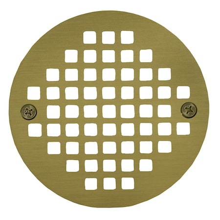 Jones Stephens 5in. Polished Brass Round Cast Coverall Strainer C60804